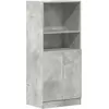 Image de vidaXL Armoire de cuisine gris béton 57x41,5x131,5 cm Bois composite