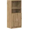 Image de vidaXL Armoire de cuisine Artisan-Chêne 57x41,5x131,5 cm Bois composite