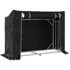 Image de vidaXL Étagère à bois de chauffage avec protection contre la pluie 151x60,5x110,5 cm Acier galvanisé