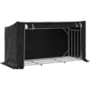 Image de vidaXL Étagère à bois de chauffage avec protection contre la pluie 200,5x80,5x110,5 cm