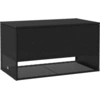Image de vidaXL Coffre à coussins d'extérieur noir 100x55x55,5 cm Poly rotin