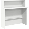 Image de vidaXL Comptoir de réception Blanc 100 x 50 x 103,5 cm Bois composite