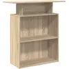 Image de vidaXL Comptoir de réception chêne Sonoma 100 x 40 x 104 cm Matériau dérivé du bois