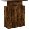 Image de vidaXL Comptoir de réception chêne fumé 100x40x104 cm bois composite