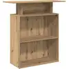 Image de vidaXL Comptoir de réception Artisan-Chêne 100x40x104 cm Bois composite