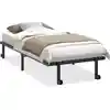 Image de vidaXL Cadre de lit sans matelas Pliable noir 90x190 cm Acier