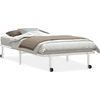 Image de vidaXL Cadre de lit sans matelas Pliable blanc 100x190 cm Acier
