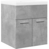 Image de vidaXL Ensemble de meubles de salle de bain 2 pièces gris béton bois composite