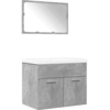 Image de vidaXL Ensemble de meubles de salle de bain 3 pièces gris béton bois composite