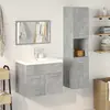 Image de vidaXL Ensemble de meubles de salle de bain 4 pièces gris béton bois composite