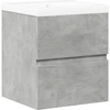 Image de vidaXL Ensemble de meubles de salle de bain 2 pièces gris béton bois composite
