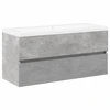 Image de vidaXL Ensemble de meubles de salle de bain 2 pièces gris béton bois composite