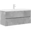 Image de vidaXL Ensemble de meubles de salle de bain 2 pièces gris béton bois composite