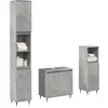 Image de vidaXL Ensemble de meubles de salle de bain 3 pièces gris béton bois composite
