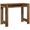 Image de vidaXL Bureau aspect bois ancien 100x45x75 cm Bois composite