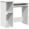 Image de vidaXL Bureau avec étagères blanc 84x40x78 cm bois composite