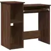 Image de vidaXL Bureau avec étagère brun imitation chêne 84x40x78 cm