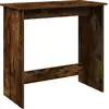 Image de vidaXL Bureau chêne fumé 80x40x75 cm bois composite