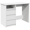Image de vidaXL Bureau blanc 102x50x75 cm bois composite