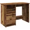 Image de vidaXL Bureau aspect bois ancien 102x50x75 cm Bois composite