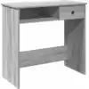 Image de vidaXL Bureau gris Sonoma 80x40x75 cm bois composite