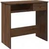 Image de vidaXL Bureau brun imitation chêne 80x40x75 cm bois composite