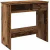 Image de vidaXL Bureau aspect bois ancien 80x40x75 cm Bois composite