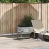 Image de vidaXL Table basse de jardin rectangulaire Gris 80x40x37 cm Poly rotin
