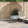 Image de vidaXL Table basse de jardin rectangulaire gris clair 80x40x37 cm Poly rotin