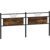 Image de vidaXL Tête de lit de rechange Chêne fumé 193 cm Bois et acier