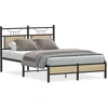 Image de vidaXL Cadre de lit sans matelas Chêne Sonoma 120x190 cm Bois composite