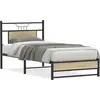 Image de vidaXL Cadre de lit sans matelas Chêne Sonoma 90x200 cm Bois composite