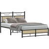 Image de vidaXL Cadre de lit sans matelas Chêne Sonoma 120x190 cm Bois composite