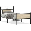 Image de vidaXL Cadre de lit sans matelas Chêne Sonoma 80x200 cm Bois composite