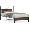 Image de vidaXL Cadre de lit sans matelas Chêne brun 100x190 cm Bois composite