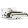 Image de vidaXL Lit en pin massif sans matelas blanc 150x200 cm