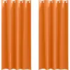 Image de vidaXL Rideaux occultants avec anneaux 2 pcs Orange clair