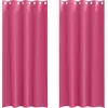 Image de vidaXL Rideaux occultants avec anneaux 2 pcs Rose clair