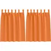 Image de vidaXL Rideaux occultants avec anneaux 2 pcs Orange clair