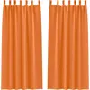 Image de vidaXL Rideaux occultants avec anneaux 2 pcs Orange clair