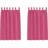 Image de vidaXL Rideaux occultants avec anneaux 2 pcs Rose clair