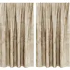 Image de vidaXL Rideaux en velours avec tringles 2 pièces Crème 140 x 140 cm Velours