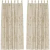Image de vidaXL Rideaux en velours avec tringles 2 pièces Crème 225 x 140 cm Velours