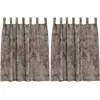 Image de vidaXL Rideaux en velours avec tringles 2 pièces Cappuccino 140 x 140 cm Velours