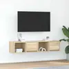 Image de vidaXL Armoires TV 2 pcs. chêne Sonoma 60x31x25,5 cm Matériau bois