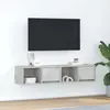 Image de vidaXL Armoires TV 2 pcs. Gris béton 60x31x25,5 cm Bois composite