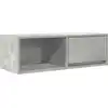 Image de vidaXL Armoire TV gris béton 80x31x25,5 cm Bois composite