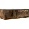 Image de vidaXL Armoire TV chêne fumé 80x31x25,5 cm Bois composite