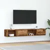 Image de vidaXL Armoires TV 2 pcs. Aspect vieux bois 80x31x25,5 cm Matériau dérivé du bois