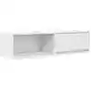 Image de vidaXL Armoire TV blanche 100x31x25,5 cm Bois composite